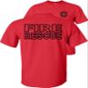 Fire Rescue T-Shirt-Black Design-Red-S view 1