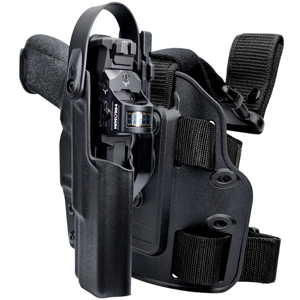 Level 2 Duty Drop Leg Holster fits Springfield Echelon (Right-Hand Draw, Carbon Fiber)