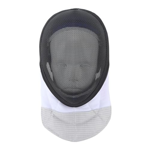 Fencing Mask, Fencing Protective Helmet with Padded Bib for Beginners Practice and Competition (M)