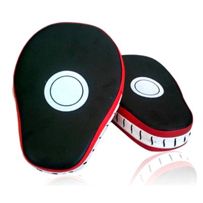 2Pcs Boxing Hand Targets Gloves Pads for Fighting Taekwondo, Martial Arts, Karate, Muay Thai. Curved, PU Leather, Adjustable Rope
