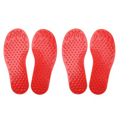 HEEPDD 2 Pair Foot Shaped Floor Markers, 21.8cm/8.6in No-Slip PVC Feet Carpet Markers for Classroom Preschool Dance Karate Activities