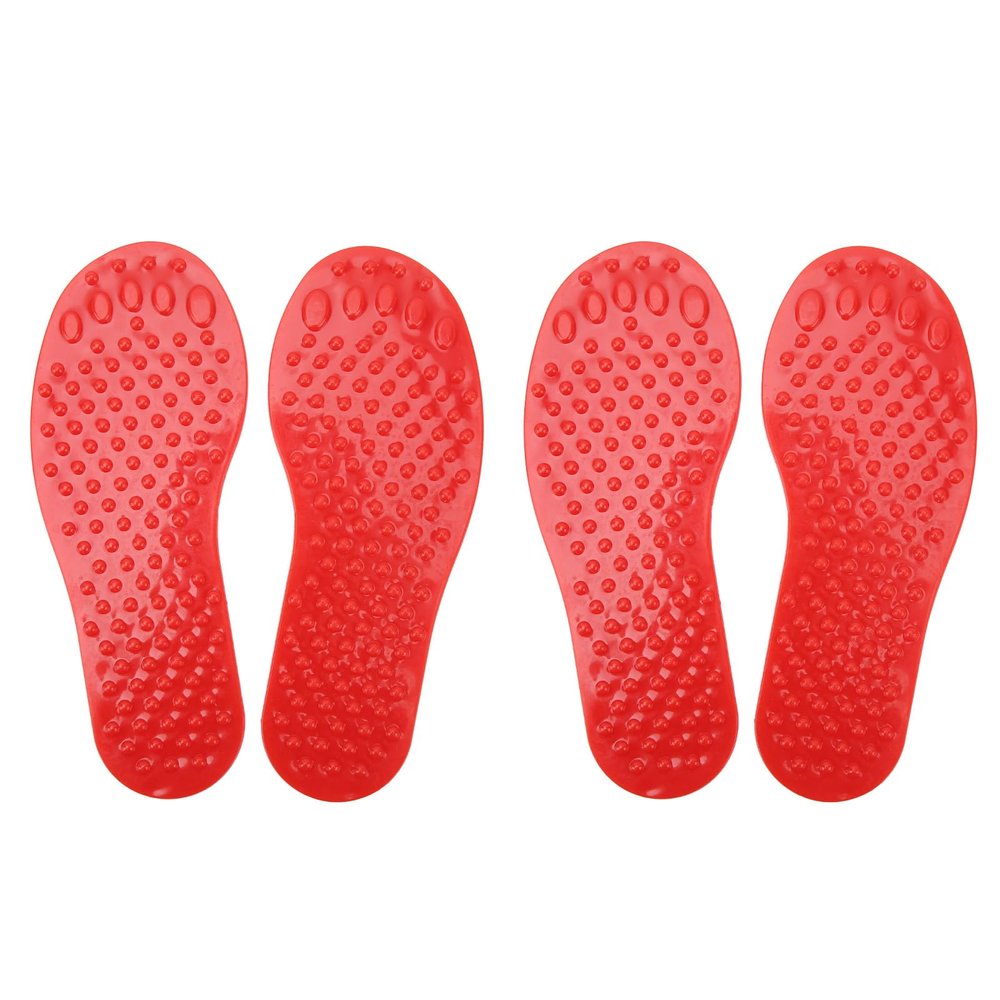 HEEPDD 2 Pair Foot Shaped Floor Markers, 21.8cm/8.6in No-Slip PVC Feet Carpet Markers for Classroom Preschool Dance Karate Activities