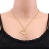 Map Of Kurdistan Pendant Necklace For Women Men - 316L Kurdistan Map Pendant Necklace Fashion Outline Map Necklaces Kurdistan Dainty Pendant Christmas Day Gift,Aureate Outline,45Cm Or 17.7 Inches view 2