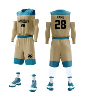 Custom Basketball Jerseys Any Name Number Team Logo - Basketball Jerseys for Men Boys Kids Adult Basketball Uniform Set (Khaki)