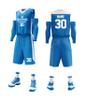 Custom Basketball Jerseys Any Name Number Team Logo - Basketball Jerseys for Men Boys Kids Adult Basketball Uniform Set (Sky Blue 002) view 1