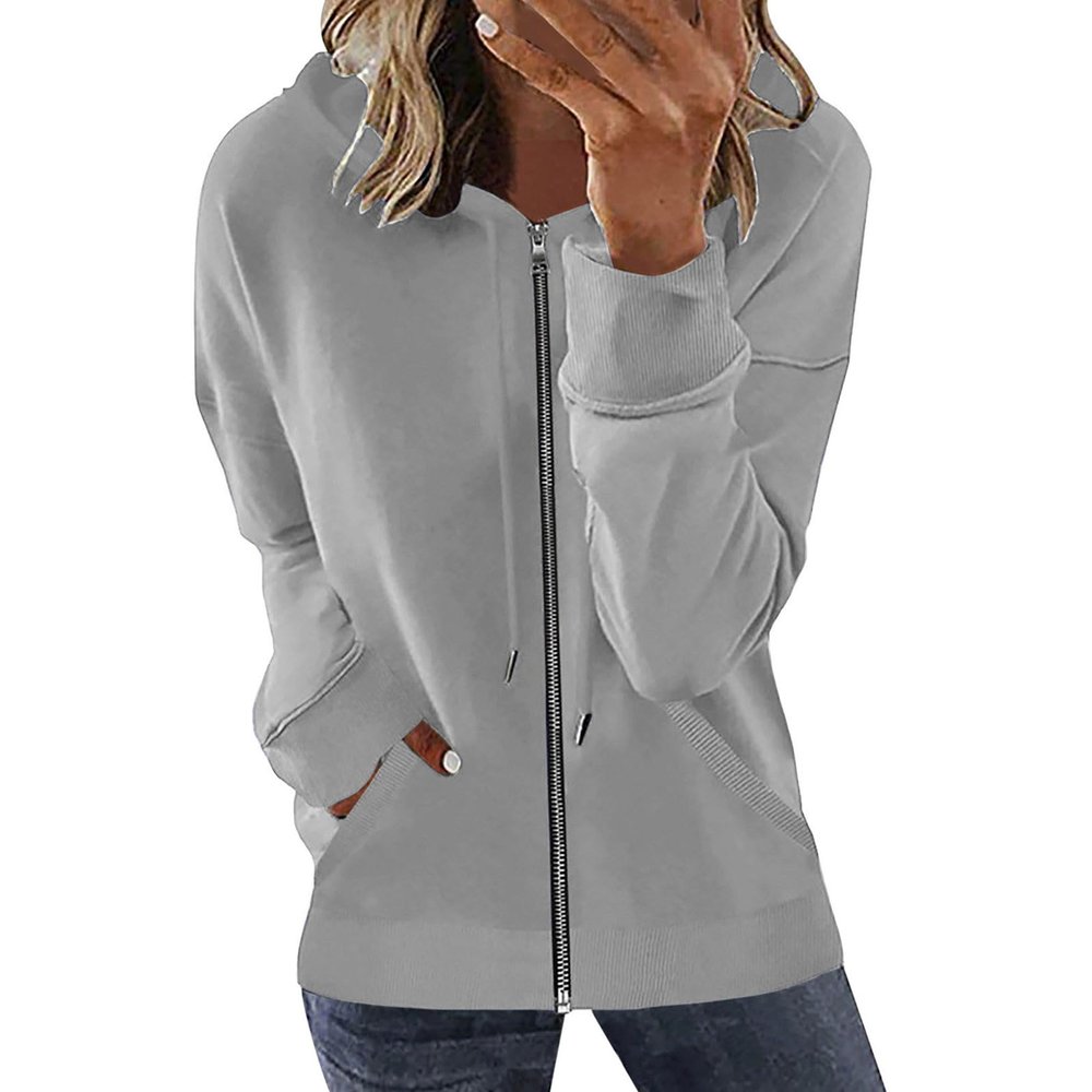 2025 Womens Hoodies Fall Fashion Hooded Jacket Trendy Queen Oversized Sweatshirts Casual Zip Clothes Y2k Cute Teen Girls My Recent Orders Placed by me 2025
