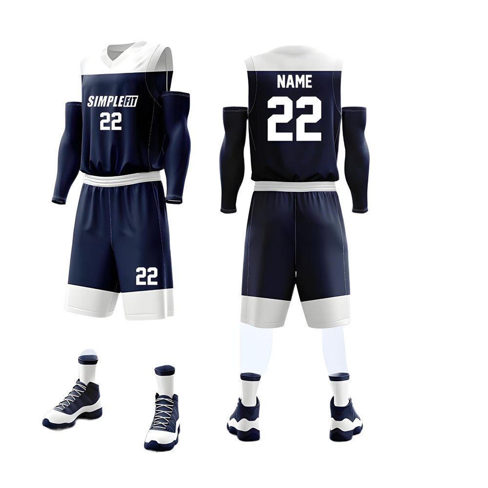 Custom Basketball Jerseys Any Name Number Team Logo - Basketball Jerseys for Men Boys Kids Adult Basketball Uniform Set (Treasure Blue)