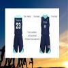 Custom Basketball Jerseys Any Name Number Team Logo - Basketball Jerseys for Men Boys Kids Adult Basketball Uniform Set (Treasure Blue) view 2