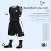 Custom Basketball Jerseys Any Name Number Team Logo - Basketball Jerseys for Men Boys Kids Adult Basketball Uniform Set (Treasure Blue) view 4
