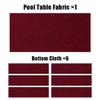 Metaball Professional Pre Cut Pool Table Felt Cloth with 6 PCS Bottom Cloth - Choose for 7, 8 or 9 Foot Table, 7 Colours for Choice (for 7 Fool Table, Dark Red) view 3