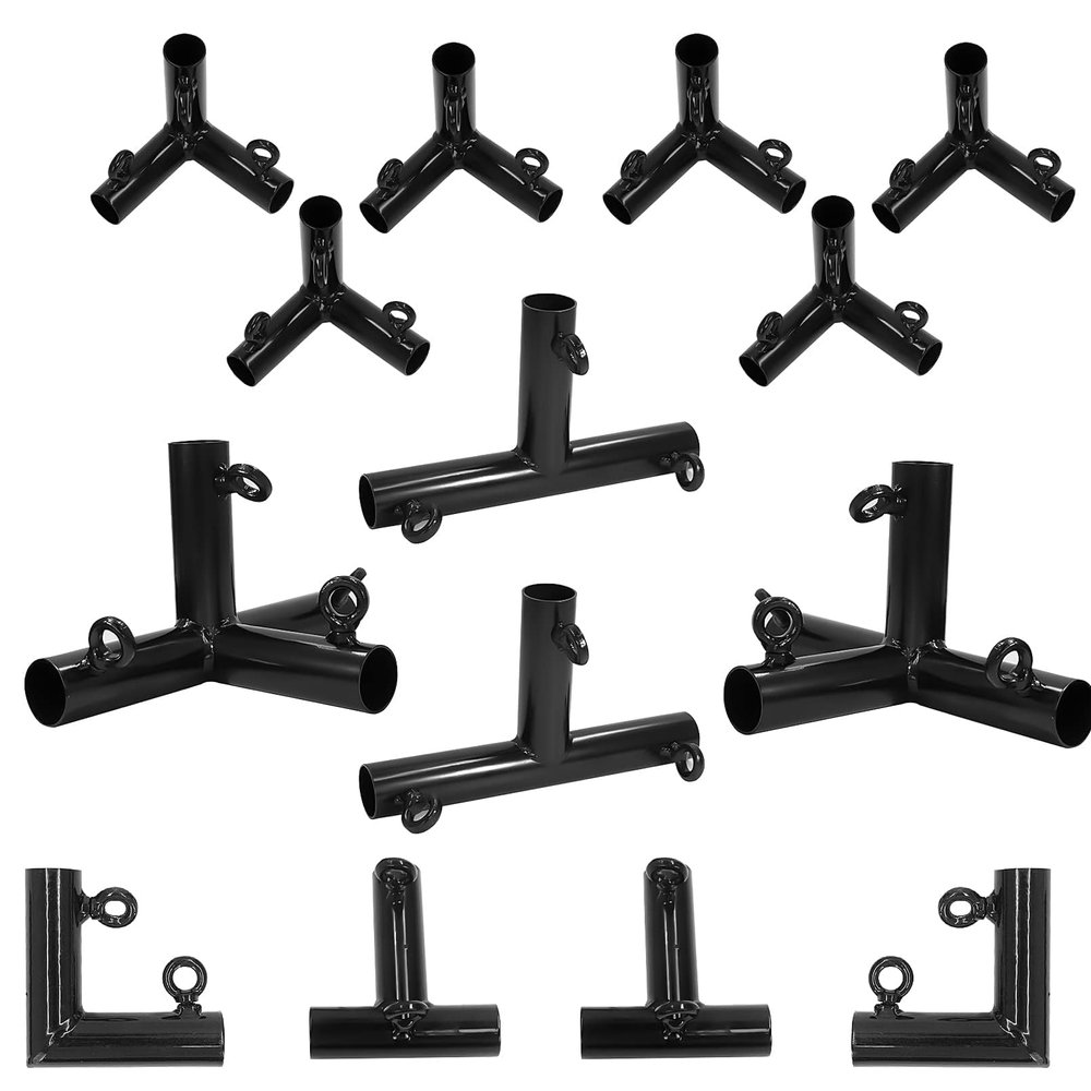 Aoneky 1 in Golf Frame Corner Kit for 10x10x20ft Practice Golf Cage Net- Fits 3/4" EMTs