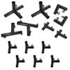 Aoneky 1 in Golf Frame Corner Kit for 10x10x20ft Practice Golf Cage Net- Fits 3/4" EMTs view 3