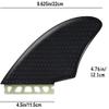 bohally Twin Keel Fins, Single Tab Surfboard Fins, Twin Fin Fishtail Surfboard Fins Twin Keels - Smooth view 2