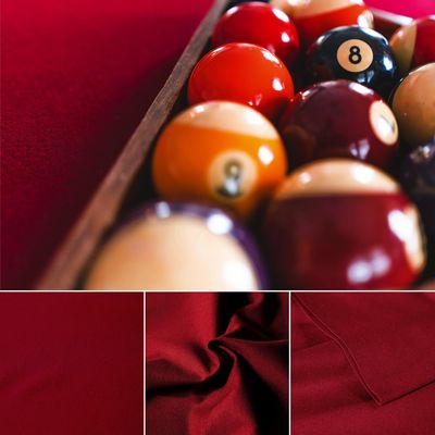 Metaball Professional Pre Cut Pool Table Felt Cloth with 6 PCS Bottom Cloth - Choose for 7, 8 or 9 Foot Table, 7 Colours for Choice (for 7 Fool Table, Red Wine)