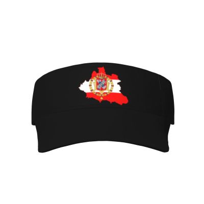 Flag Map of The Polish Lithuanian Commonwealth Cool Breathable Fashionable Eye Protection Sunshade Top Hat Black