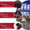 Belly Dance Hip Scarf Coins Plus Size Fringe Skirt, Sequin Fringe Belt Belly Dancer Costumes for Women (Diamaond Rainbow) view 4