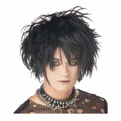 California Costumes Midnight Fiend Punk Rock Vampire Twilight Costume Men Wig