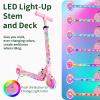 BELEEV Scooters for Kids with Light-Up Wheels & Stem & Deck, 2 Wheel Folding Scooter for Girls Boys, 3 Adjustable Height, Non-Slip Pattern Deck, Kick Scooter for Children Ages 3-12(Light Pink) view 2
