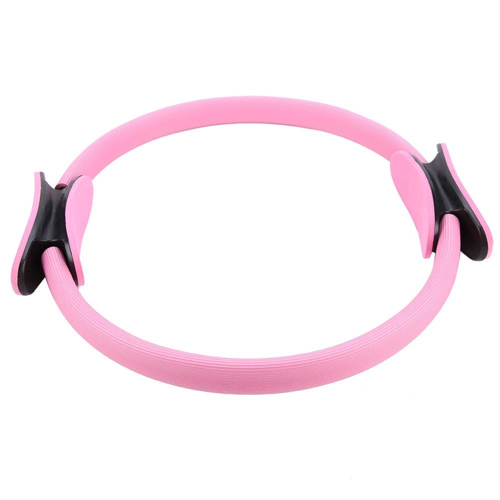 Mokernali Pilates Ring Circle, Fitness Ring Magic Exercise Circle Dual Grip Yoga Pilates Ring, Resistance Circle for Home Thigh Workout, Pelvic Floor Muscle Training(Pink)