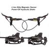 MirOdo E-Bikes Hydraulic Disc Brake Set 2-Piston Lithium-ion Bike Power-Off Hydraulic Brake Automatic Magnetic Sensor Power-Off Hydraulic Brake Front Hose 1350mm Rear 2200mm view 2