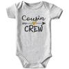 Acwssit Cousin Crew Baby Boy Clothes Funny newborn boy gifts Bodysuit 0-3 months Gray(6-9Months) view 1