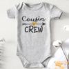 Acwssit Cousin Crew Baby Boy Clothes Funny newborn boy gifts Bodysuit 0-3 months Gray(6-9Months) view 2