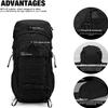 A N T INDUSTRIES 60L Molle Hiking Internal Frame Backpacks with Rain Cover for Camping,Backpacking,Travelling view 4