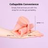 BLUE GINKGO Collapsible Water Bottle  Lightweight, Foldable Silicone Bottle for Travel, Hiking, and Camping (16.9oz, Made in Korea, Rose Pink) view 3