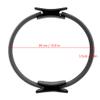 Mokernali Pilates Ring, 15" Fitness Circle, Magic Exercise Circle with Dual Grip, Yoga Pilates Ring, Resistance Circle for Home Thigh Workout, Pelvic Floor Muscle Training(Black) view 4