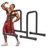 GGZONE 440lbs Heavy Duty Adjustable Height Strength Training Dip Stands Station, Home Gym Fitness Workout Dip bar Station,Tricep Dips, Pull-Ups, Push-Ups view 1