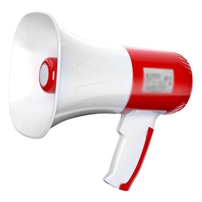 POCHY Megaphones Portable Handheld Megaphone with Siren and Recorder Bullhorn Speaker for Coaches, Teachers, Referees Megaphones Bullhorn Clear Sound