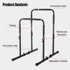 GGZONE Dip Bar, Adjustable Dip Stand Station with Safety Connector for Full Body Strength Training. Adjustable Height from 38.5  47.2, Pull-Ups, Push Ups view 2