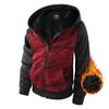 Boy's Zip Up Hoodie Heavyweight Winter Sweatshirt Fleece Sherpa Lined Warm Jacket (14-16, 23#Claret Camouflage) view 1