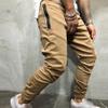 Maiyifu-GJ Men's Tight Waist Drawstring Multi-Pocket Overalls Trousers Loose Fitness Casual Slacks Quick-Drying Sweatpants (Khaki,Medium) view 2