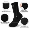 BOOPH Kids Athletic Crew Socks Boys Girls Performance Breathable Half Cushioned Socks Thick Cotton Calf Sockss for Running Soccer 6 Pairs 7-10Y Black view 3