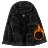 Boy's Zip Up Hoodie Heavyweight Winter Sweatshirt Fleece Sherpa Lined Warm Jacket (8-9, 12#black) view 3