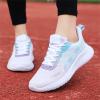 Fashion Summer Women Mesh Hollow Breathable Comfortable Lightweight Lace Up Gradient Color Sneaker Women (Sky Blue, 6.5) view 3