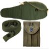 U.S Army WWII Carry Case Canvas Bag for M1 Carbine with Carbine Sling and Pouch (OD GREEN) view 1