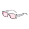 CUBANE SunglassesPolarized Sunglasses Retro Rectangle SunglassesSunglasses Men's Small Frame European and American Sunglasses Women's Fashion Retro Trend (Grey Frame Powder) view 1