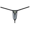 Jaxu Men's String Thong Pouch Underwear Triangle Back Minimum Coverage Underpants Posing Tangas Leopard Jockstrap 2-Pack(Green,Stripe) XL view 3