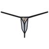 Jaxu Men's String Thong Pouch Underwear Triangle Back Minimum Coverage Underpants Posing Tangas Leopard Jockstrap 2-Pack(Stripe,Orange) M view 3