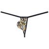 Jaxu Men's String Thong Pouch Underwear Triangle Back Minimum Coverage Underpants Posing Tangas Leopard Jockstrap 2-Pack(Stripe,Orange) M view 4