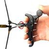 Archery Release Aids, Trigger Thumb Bow Release, 4 Fingers Adjustable Can Rotate 360 Thumb Release Bow Aluminum Alloy Aids for Compound Bow, Compound Bow Hunting Archery Hunting. view 1