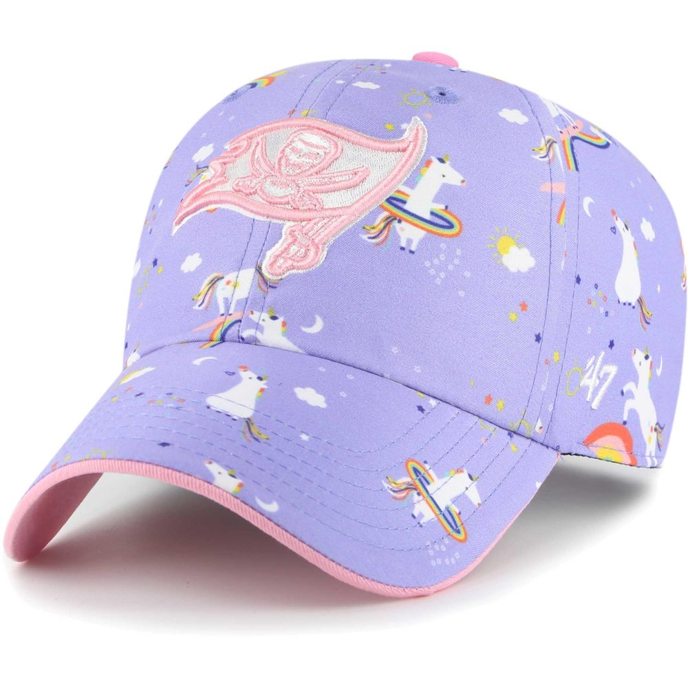 47 Girls Preschool Lavender Tampa Bay Buccaneers Unicorn Clean Up Adjustable Hat
