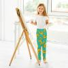 Aflyko Girls' Leggings Doodle Banana Kids Athletic Pants Dance Tights Yoga Ballet Running Workout Everyday Wear 5T view 4