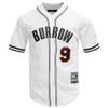 Pro Standard Men's Joe Burrow White Cincinnati Bengals Mesh Baseball Button-Up T-Shirt view 1