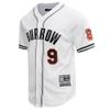 Pro Standard Men's Joe Burrow White Cincinnati Bengals Mesh Baseball Button-Up T-Shirt view 3