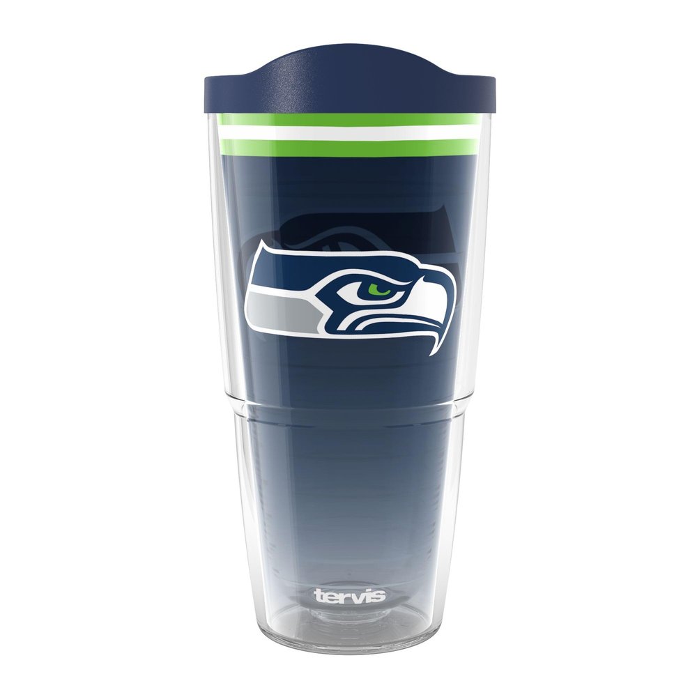 Tervis NFL Seattle Seahawks - Forever Fan Made in USA Double Walled Insulated Tumbler Travel Cup Keeps Drinks Cold & Hot, 24oz, Classic