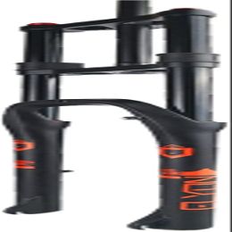ZECHAO 26" Mountain Disc Brake E-Bike Front Fork,Bike 1-1/8" Bike Suspension Fork 170mm Travel Air Damping for 4.0" Fat Tire QR ATB/BMX Outdoor