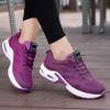 Fenlogft Women's Flying Knit Running Shoes - Lightweight Lace-up Sneakers for Daily Walking and Work, Garden Shoes (Pure Purple, Adult, Women, Numeric_5, Numeric, us_Footwear_Size_System, Medium) view 4